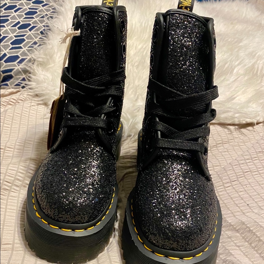 Dr Martens Molly Glitter Platform Boot